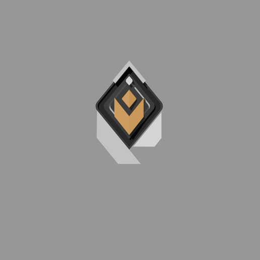 Valorant Radiant Rank Keychain and Badge