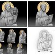 17511893583788d75.jpg The Four Evangelists – 3D STL Relief Models