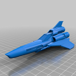 2f8876275449bae8291cb20c3416a4ae.png Download free STL file Battlestar Galactica - Viper Mark 2 V6 • Model to 3D print, FreeBug