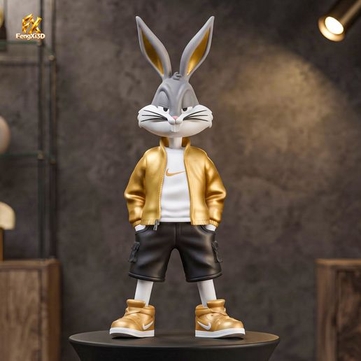 Bugs Bunny Urban Vibes  | No AMS / Multi-Part / 3MF