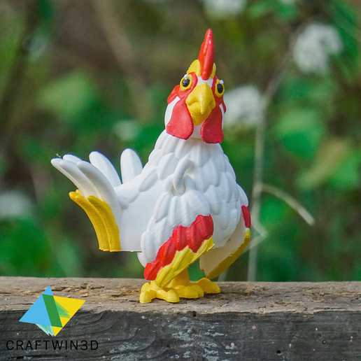 2.png Print in Place Tiny Rooster no supports