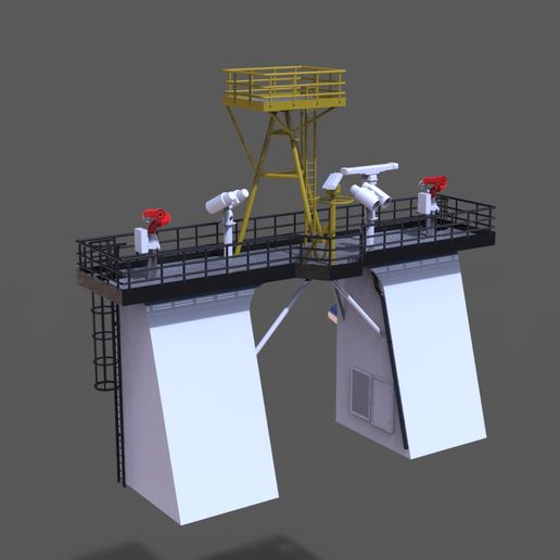 🔥 Chimney and fire monitor for Nordic model ship・ STL File for ・Cults
