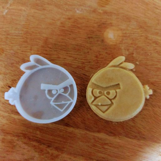 Angry Bird cookie cutter 3D model