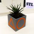 PSX_20211115_181528.jpg Ojing-eo Geim, Squid Game, small planter, pot stl file for 3d printing. Window, small, cute planter 3d print file, Indoor plant pot.