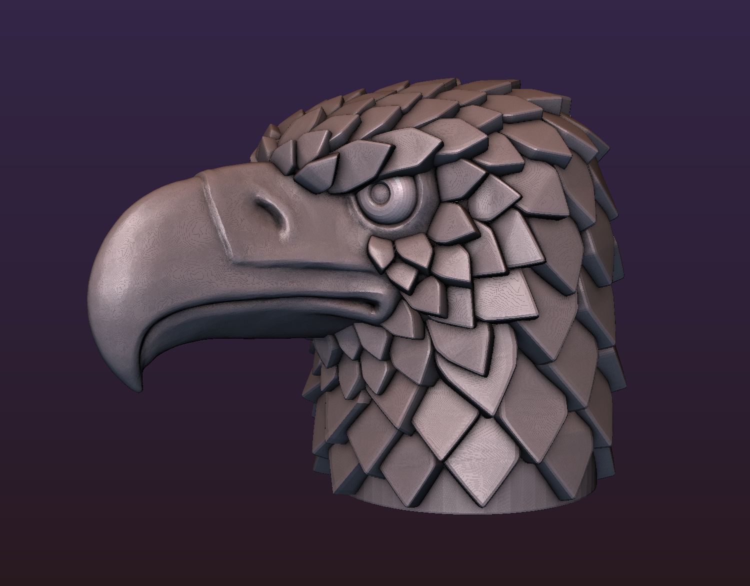 Turbosquid. Eagle 3d model. Stylized 3d model. 3д модели. 3d фигуры.