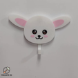 Cute-Bunny-Key-Holder-Wall-Hook-with-Moving-Ears-without-keys-Frikarte3D.png Cute Bunny Key Holder Wall Hook with Moving Ears 🐰🔑