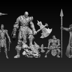 Screenshot-189.png 3D-Datei D&D, RPG, Kämpfer, Schurken, Krieger, Mönche Mehrere Charaktere・3D-Druck-Idee zum Herunterladen