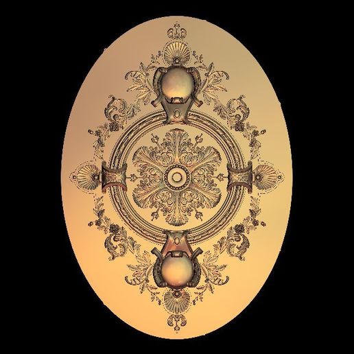 frame renaissance moulure holder wall - 3D model önizlemesi