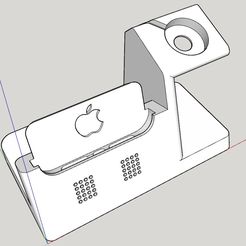 iPhone-Watch.jpg Fichier STL iPhone 12/13/14 Pro Max Ultimate Dock (Apple Watch only Version)・Design pour imprimante 3D à télécharger
