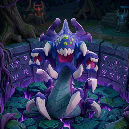Baron Nashor League of Legends Art Toy - Stylized Epic Monster 3D Printable
