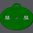 22Lbs-Weightlifting-Plate-Keychain_Raised_1.png 22lbs Olympic Plate Weight Keychain