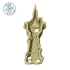 Rapunzel_Tower.png Tower - Tangled - Cookie Cutter - Fondant