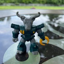 buffalo.jpg STL file Romain Buffalo Battle Beasts Series 1 #10・3D printer model to download