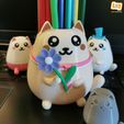 pict25.jpg 3D-Datei So Kawaii Katze super niedlich und lustig [Sparschwein, Box, Topf, dekorative Figur]・3D-druckbares Design zum Herunterladen