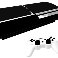 PlayStation3Color-removebg-preview.png Fichier STL Console PlayStation 3・Plan imprimable en 3D à télécharger