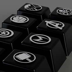marvel_keycaps_2023-May-31_11-37-51AM-000_CustomizedView1851381469.png Archivo STL Juego de teclas artesanales con logotipos de héroes Marvel en relieve・Objeto imprimible en 3D para descargar