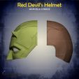 8.jpg Red Devil Helmet From Marvel Comics FOR COSPLAY - Fan Art 3D print model