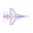 F-16 fighting Falcon #2.stl F-16 FIGHTING FALCON #2 | 2D WALL ART