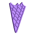 CONE STAMP.stl Вырубка для печенья Конус мороженого