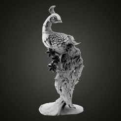 untitled.38.jpg Бесплатный STL файл Peafowl・Дизайн 3D-печати для загрузки