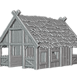 Stable.png Frozen Viking Village – Winter Barbarian Settlement Terrain | 37 STL Modular Wargame & RPG Tabletop Scenery