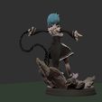 wip13.jpg Rem 3d print statue diorama - Re Zero Figurine