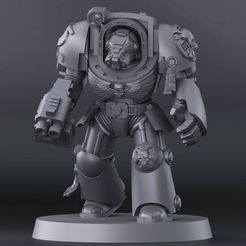 Terminator-Pose-5_Front.jpg 3D file Heavy Armored Elite New Edition Termies [presupported]・Template to download and 3D print