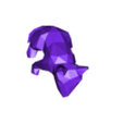 bull_terrier_2.stl Low polygon bull terrier 3D print model  in three poses