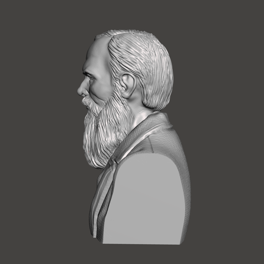 Fyodor-Dostoevsky-3.png 3D модель Федора Достоевского - высококачественный STL файл для 3D печати (ПЕРСОНАЛЬНОЕ ИСПОЛЬЗОВАНИЕ)