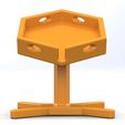 front-view.jpg Hexagon Soap Holder with four leg stand