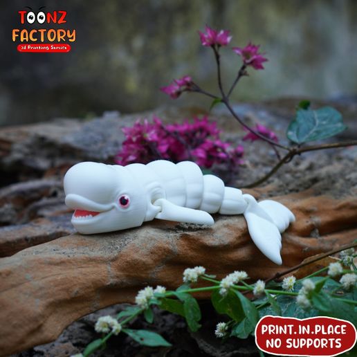 a.jpg PRINT IN PLACE CUTE FLEXI BELUGA WHALE