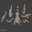 pose-D-exploded.png Cyberpunk spy (D model) for 32mm wargames