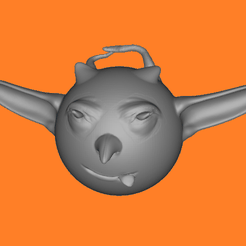 Monstre-d'halloween.png Fichier OBJ gratuit Monstre accroche porte・Objet imprimable en 3D à télécharger