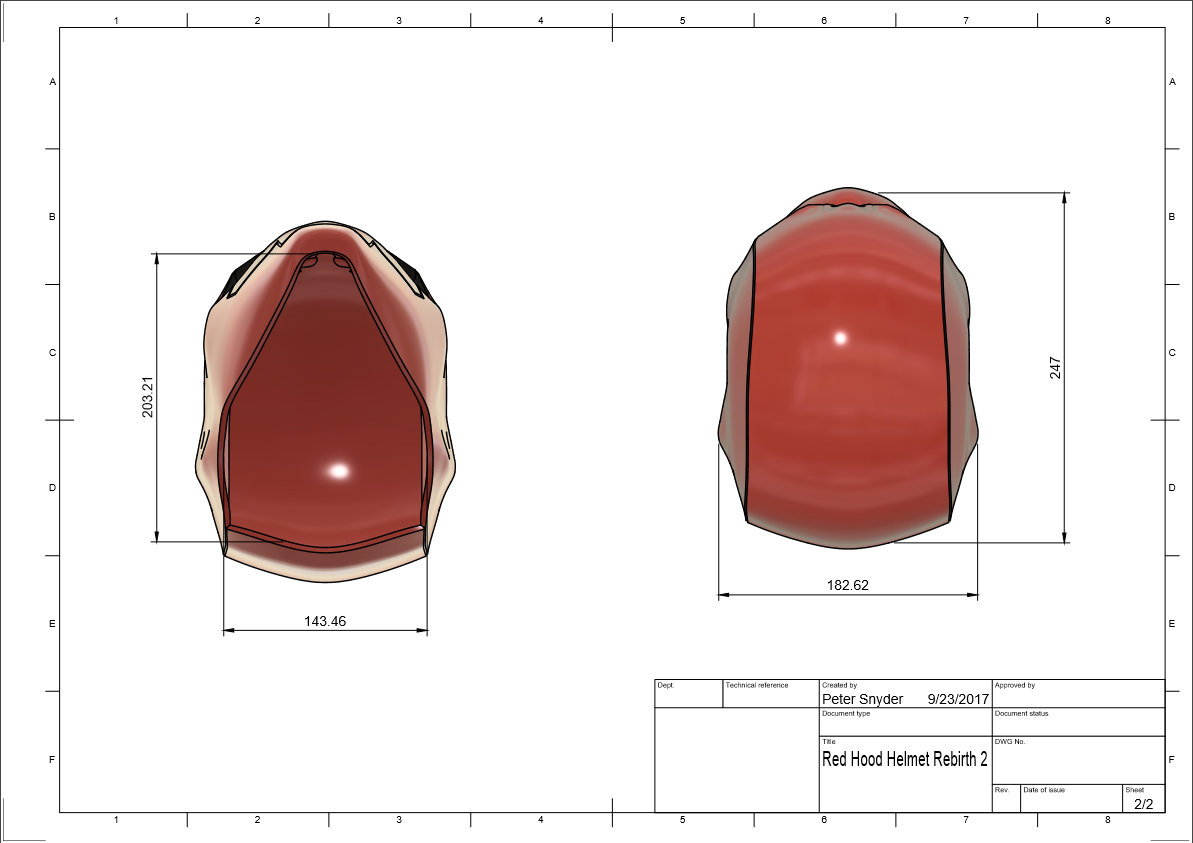 d2.png Télécharger fichier STL La renaissance du casque à capuche rouge • Design à imprimer en 3D, VillainousPropShop