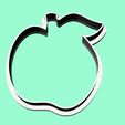 Manzana.JPG cookie cutters summer beach fruits set, cortantes verano frutas playa