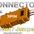 ! SUMPer .nerd-corn Connector housing Dupont 3Pin
