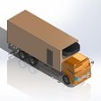 1.jpg TRUCK CAR, DELIVERY TRUCK, CARRIER TRUCK, TRUCK OF CARRIER, 3D MODEL CAR,