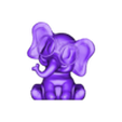 elephat.OBJ baby elephant stl print