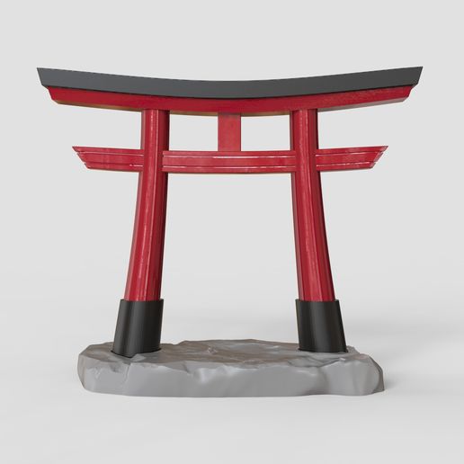 ⛩️ Portão Torii - Santuário xintoísta japonês・Arquivo STL para