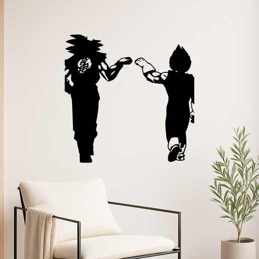 Dragon Ball Goku And Vegetas Ki Clash