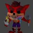 Evil-Crash-Vista-Frontal-A-Color.png Evil Crash Bandicoot with King Chicken- Funko Pop