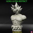 001.jpg GOKU ultra instinct BUST - DRAGON BALL SUPER 3D print model
