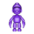 mario keychain.stl FLEXI PRINT-IN-PLACE - SUPER MARIO BROS.