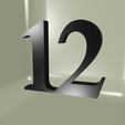 CC12.png House number, numbered stakeout N°12