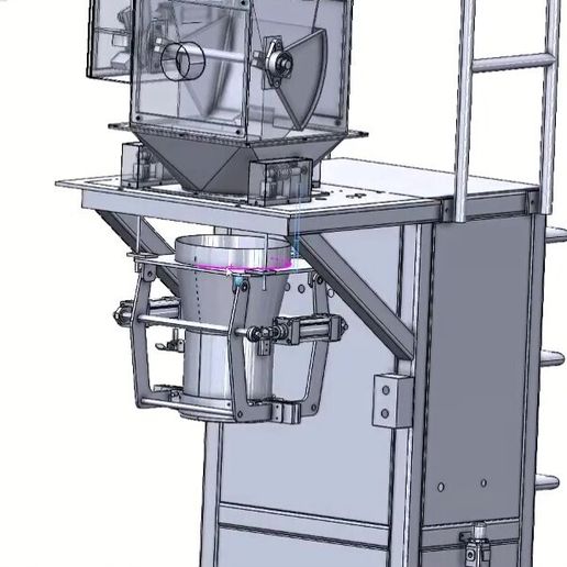 ⚙️ Semi Automatic Quantitative Bagging and Weighing Machine・ 3D File ...