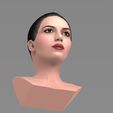 untitled.252.jpg Beautiful brunette woman bust ready for full color 3D printing TYPE 9