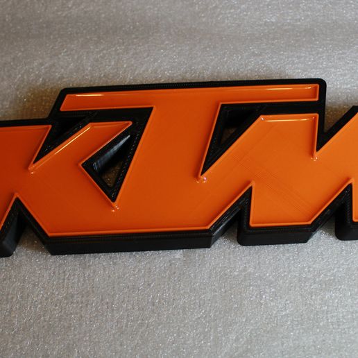 STL file KTM logo 🚩 ・Design to download and 3D print・Cults