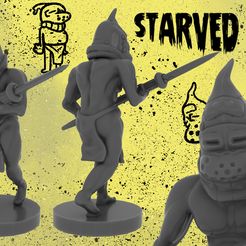 Starved_Militia_Renders.jpg Fichier STL gratuit Milice affamée (Miniature de fantaisie)・Modèle à télécharger et à imprimer en 3D