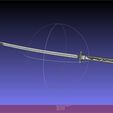 meshlab-2022-01-14-07-10-21-47.jpg STL file Akame Ga Kill Akame Sword And Sheath Printable Assembly・Template to download and 3D print, julian-danzer