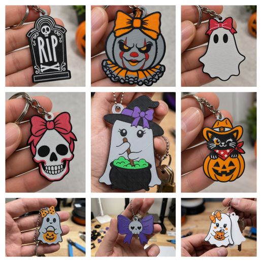 🎃 Halloween Collection – Part 2 | 9 Exclusive Can Tab Opener Keychains 👻